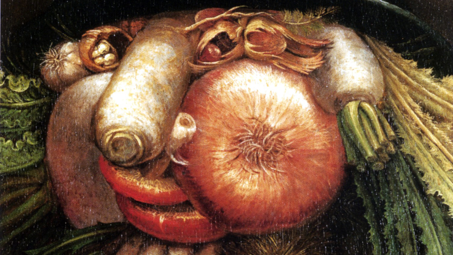 Giuseppe Arcimboldo - Portrait with Vegetables (The Green Grocer)